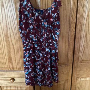 V-Neck Flower Romper